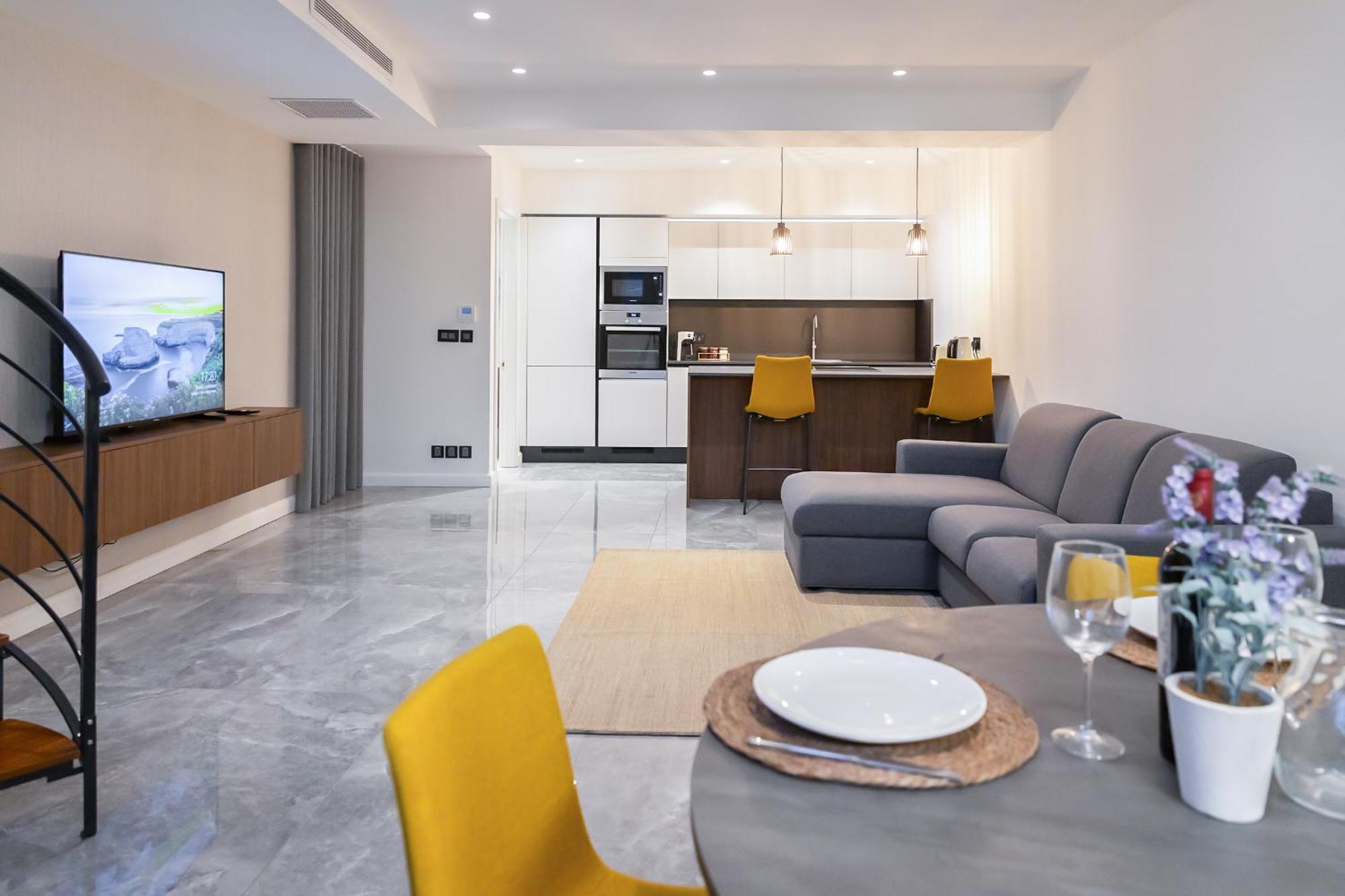 Florette Suite 1Br With Stunning Lounge Terrace By Arcobnb Il-Furjana Ngoại thất bức ảnh